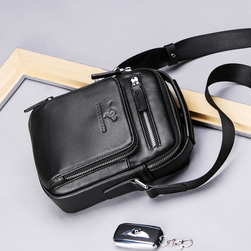 男包单肩包男士真皮包包头层牛皮迷你夏季韩M版潮休闲小背包斜挎