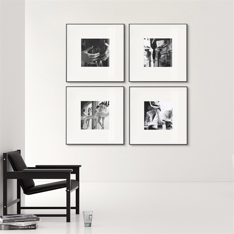 北欧风格现代装饰画简约黑白工业风壁画客厅餐厅组V合挂画照片墙图片