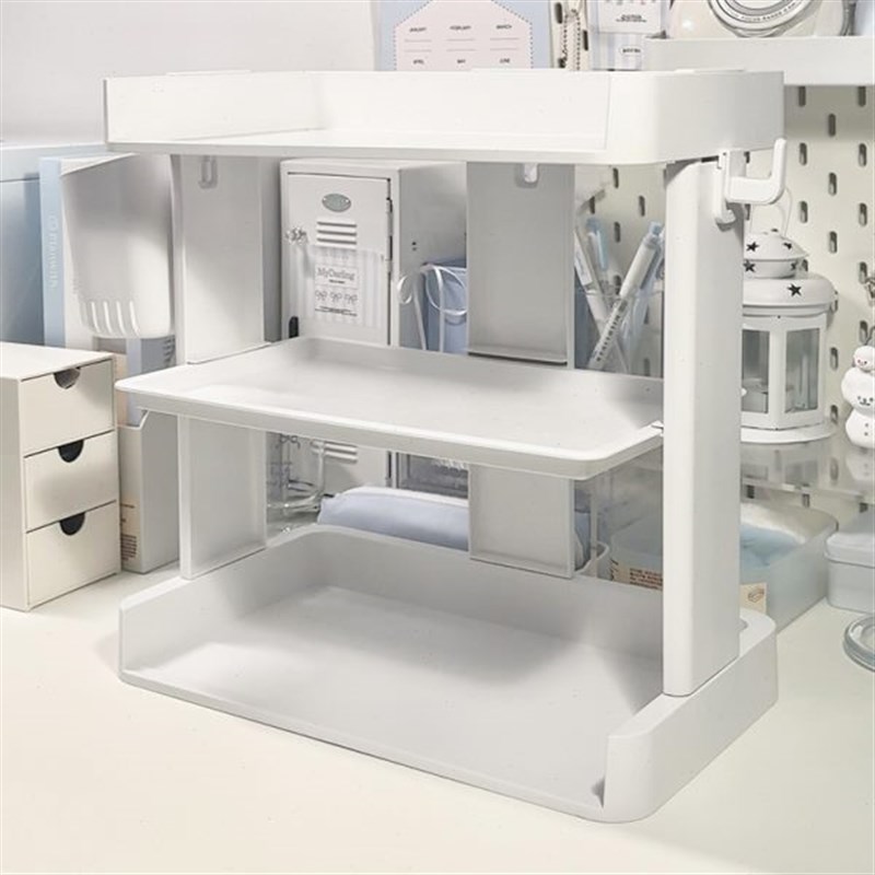 宿舍桌面置物架大学生多层v笔筒书架文具首饰收纳架书桌布置装饰