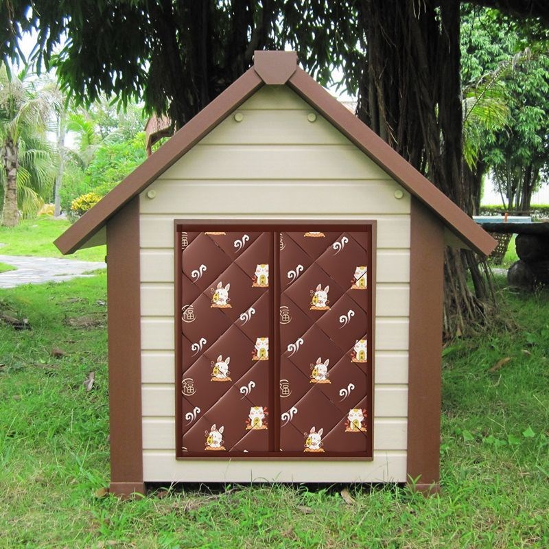 狗窝猫窝保暖门帘户外狗屋棉x门帘狗窝门帘挡风防水防寒加厚狗屋