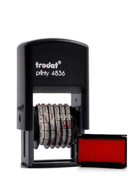 卓达4836回墨数字印章6位数字号码章印红色蓝色黑色号码打码批号