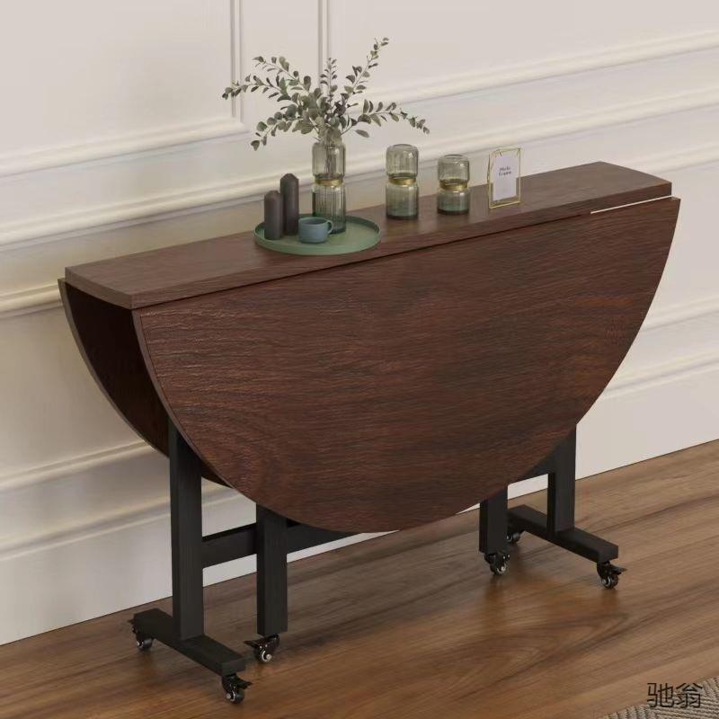 折叠桌可移动简易圆形桌子创意餐桌饭桌家用小户型农村折叠大圆