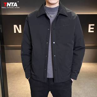 高端轻薄羽绒服男外套男士2025新款冬季加绒加厚行政短款夹克男款