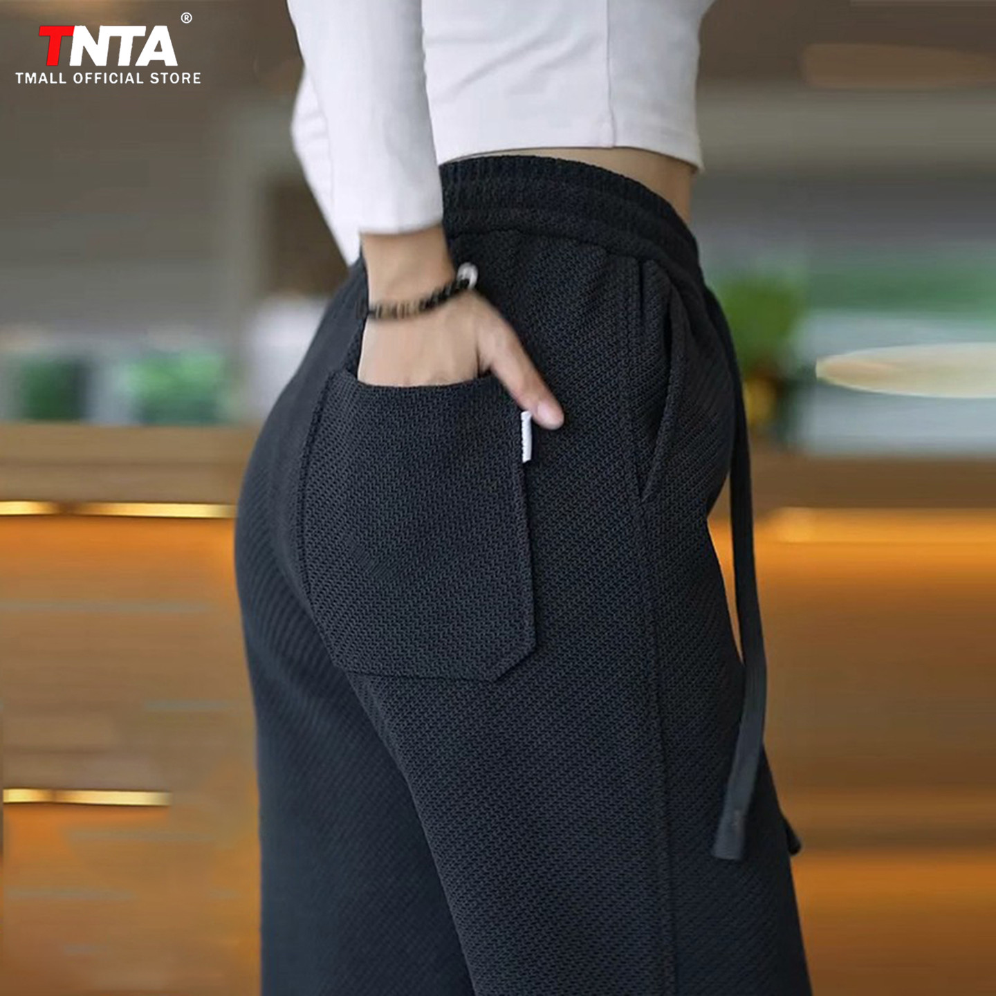 针织休闲裤子男士2025新款秋冬季加绒加厚男裤直筒运动卫裤男款,男装,休闲裤,淘宝优惠券,粉丝福利购,淘宝优惠卷