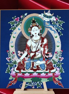 2024本命龙年礼物大白伞盖金刚萨埵文殊S准提菩萨孔雀色纸