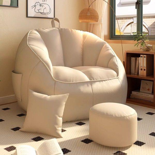 懒人沙发可躺可睡卧室单人豆袋小户型坐墩沙发客厅阳台榻榻米躺椅,住宅家具,懒人沙发,淘宝优惠券,粉丝福利购,淘宝优惠卷