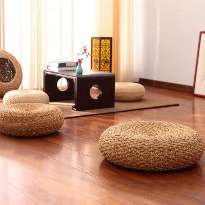 居家日用圆形中式蒲团坐垫 蒲草中式草编蒲团坐垫 田园分格飘窗垫,居家布艺,飘窗垫,淘宝优惠券,粉丝福利购,淘宝优惠卷