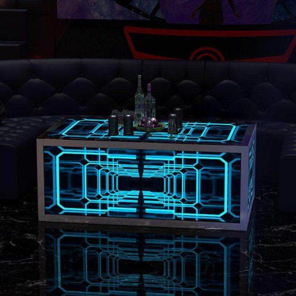 【工厂】KTV包厢茶几清吧酒吧专用家庭不锈钢钢化玻璃发光桌子,商业/办公家具,酒吧桌,淘宝优惠券,粉丝福利购,淘宝优惠卷