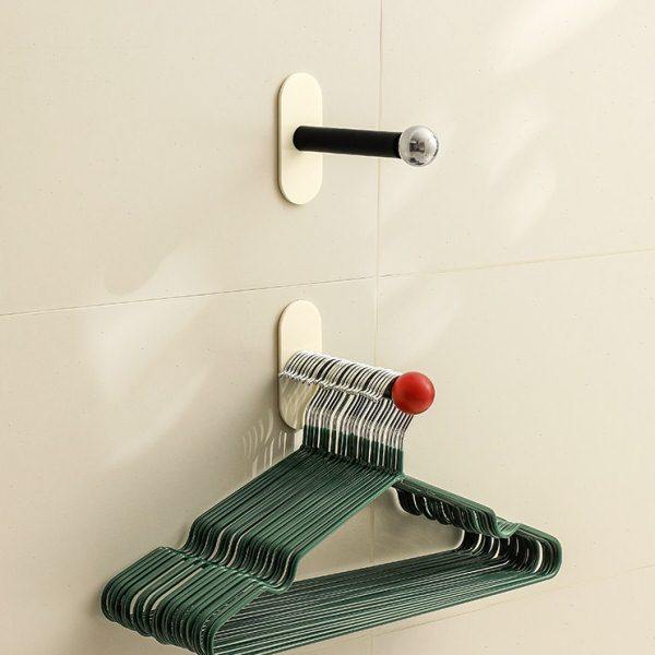 懒地北欧创意衣架收纳架免打孔收纳挂钩阳台壁挂式墙上时尚挂衣架,收纳整理,衣架收纳架/盒,淘宝优惠券,粉丝福利购,淘宝优惠卷