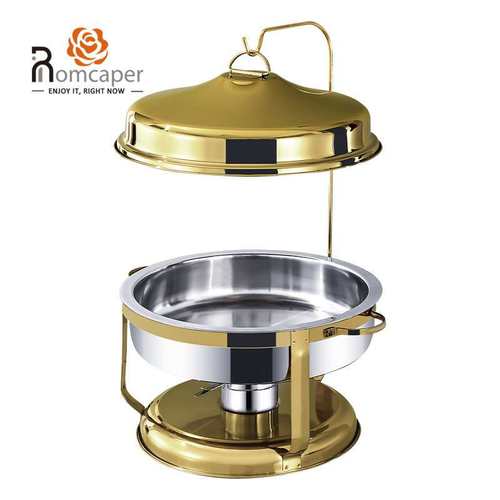 圆形吊盖式自助餐保温炉food warmer set chafing buffet dish