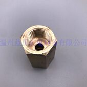 转换铜接头内DIN477 4分 LH反螺纹 转内螺纹G1 W21.8X1