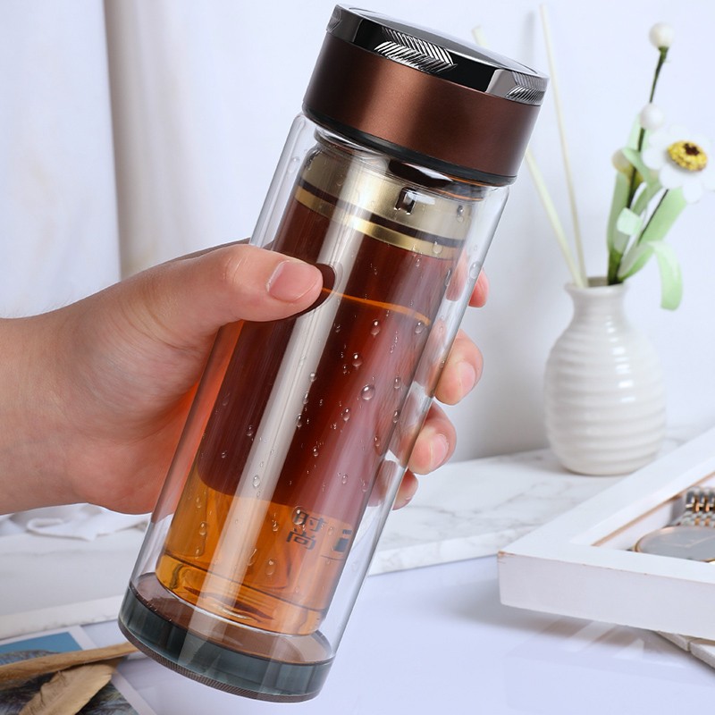 双层玻璃杯定制水杯印logoy开业广告杯子印字活动小礼品杯定做赠