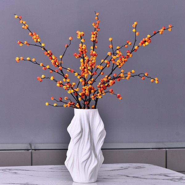 现代简约创意白色扭纹花器摆件卧室客厅餐厅样板房电视柜家居饰品,家居饰品,花瓶,淘宝优惠券,粉丝福利购,淘宝优惠卷