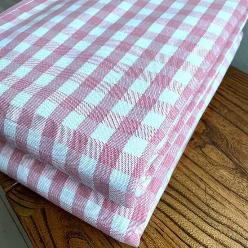 加厚老粗布床单家用床单枕套x学生宿舍被单三件套格子款四季通用