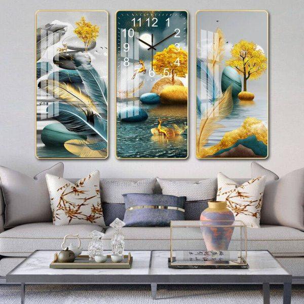 筱觅钟表挂钟客厅餐厅背景墙家用简约创意免打孔晶瓷装饰石英时钟,家居饰品,挂钟,淘宝优惠券,粉丝福利购,淘宝优惠卷