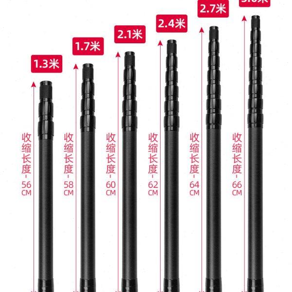 自由定位纯黑色大物抄网杆短节碳素任意锁紧支撑幕布天幕杆架线杆,户外/登山/野营/旅行用品,抄网杆,淘宝优惠券,粉丝福利购,淘宝优惠卷