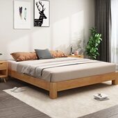 排骨架床无床头床架无靠背矮床民宿酒店定制任意尺寸实木榻榻米床