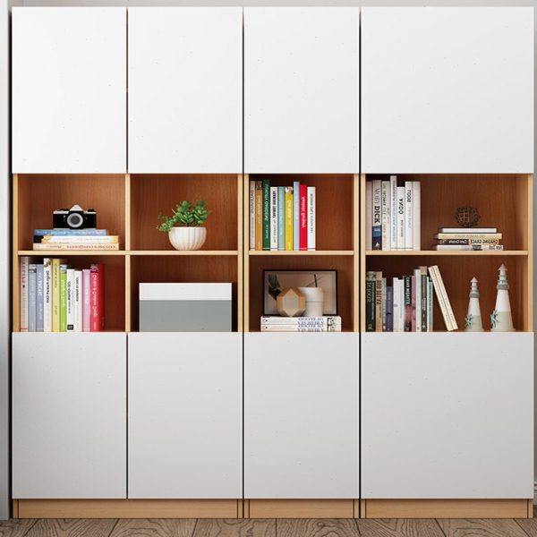 实木书柜板式轻奢简约大容量置物柜收纳柜书橱可定制书架组合,住宅家具,组合书柜,淘宝优惠券,粉丝福利购,淘宝优惠卷