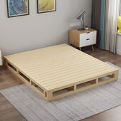 卡嘉莉实木硬板床垫木板床架子排骨架护腰床板地台矮床榻榻米床