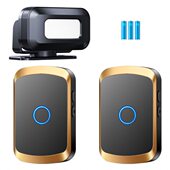 欢迎光临感应器进门一拖二语音播报器分体式 店铺门铃提示器两用