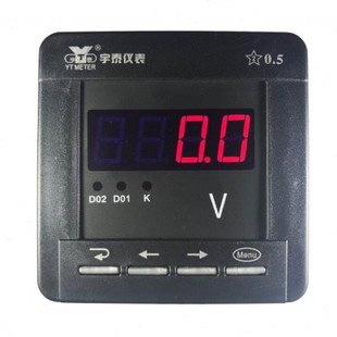 宇泰仪表 80款智能数显单相交直流电压表 YT194U-3V1