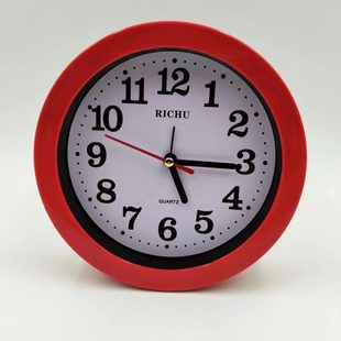 跳秒小闹钟床头小座钟简约个性省电学生放桌上挂墙叫醒数秒闹钟