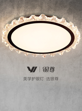 银尊卧室b灯2024新款极简约法式轻奢高级感浪漫主卧房间水晶吸顶
