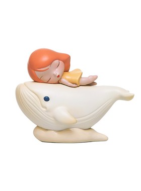 白夜童话七月兔摆件汽车手办少女心桌H面小装饰品送女生日新年礼