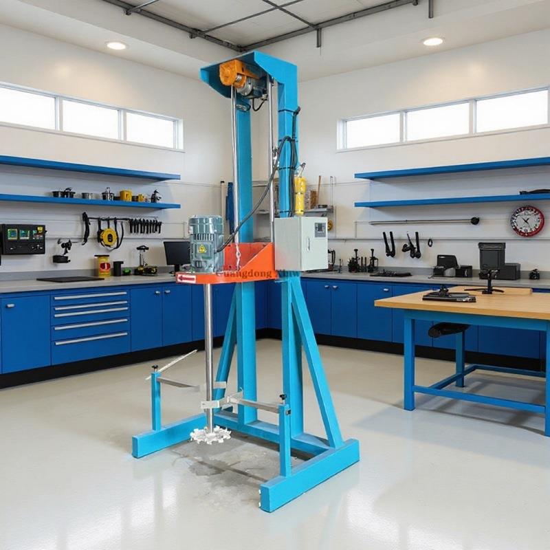 供应福建涂料化工胶水搅拌机简易式电动分散机液体混合拌料机