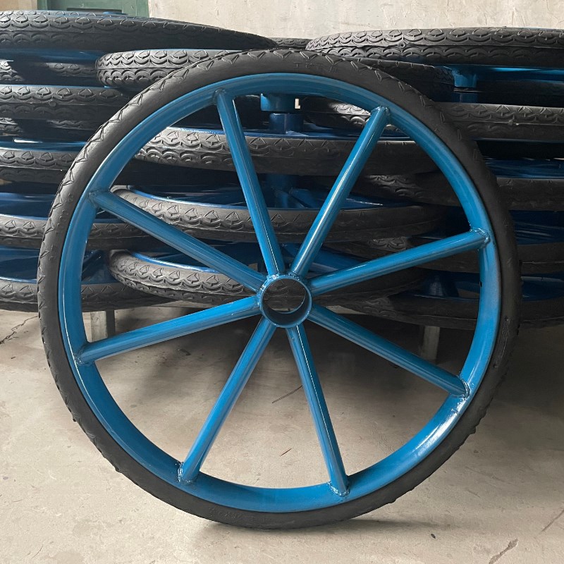 斗车轮力车翻斗车l板车轮胎工地架子车劳动车环卫车手推车实心胎