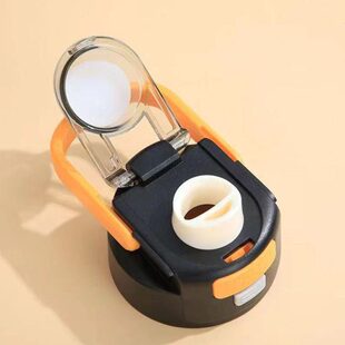 优美家保温杯盖子配件吸管杯盖便携手提盖防漏杯盖学生水壶双饮盖