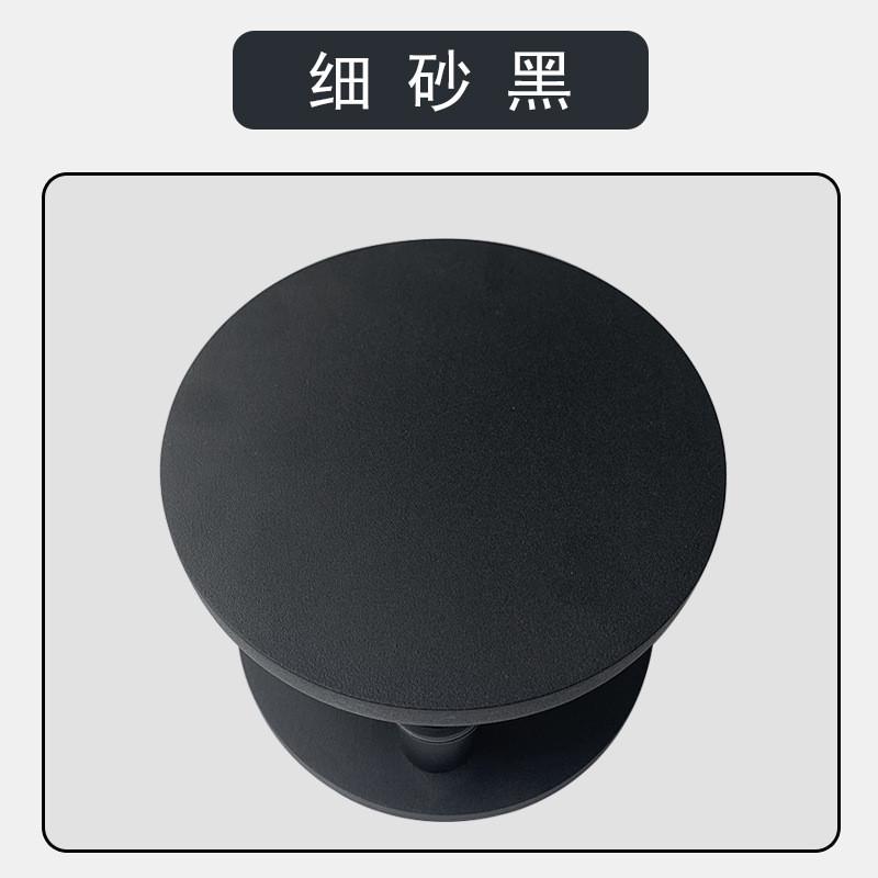 现代简约轻奢玻璃门大拉手圆形A金属黑色新中式双开门大门把手金