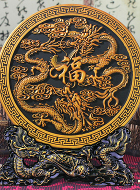 活性炭雕工艺品办公室装饰品碳雕C摆设礼品 酒柜电视柜客厅龙摆件