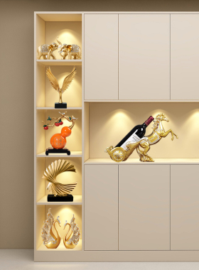 酒柜装饰品摆件轻奢高档现代客厅电D视柜乔迁新居新家礼物玄关摆