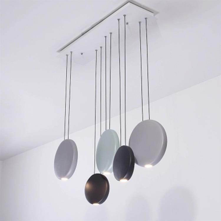 北欧后现代个性创意简约三头圆形吊灯客餐厅吧台床头单头小吊灯