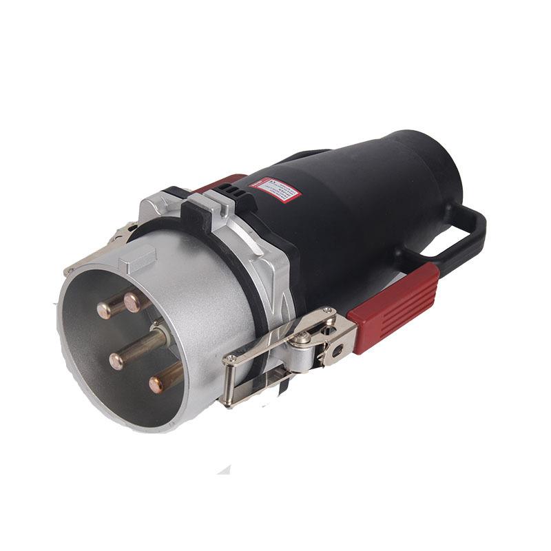 大电流工业插头插座400A四孔IP67插头插座400A 4P4芯工业插头建筑