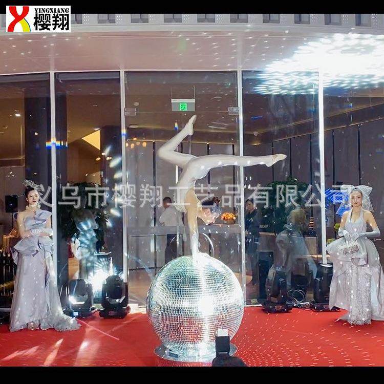 舞台玻璃反光球 镜面玻璃镭射球 100cm直径大圆球 演艺表演用球