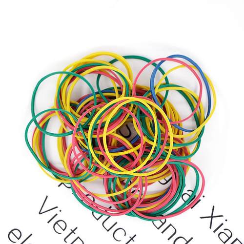 橡皮筋越南38*1.4彩色混装高弹力皮筋耐用橡胶圈耐拉牛皮筋