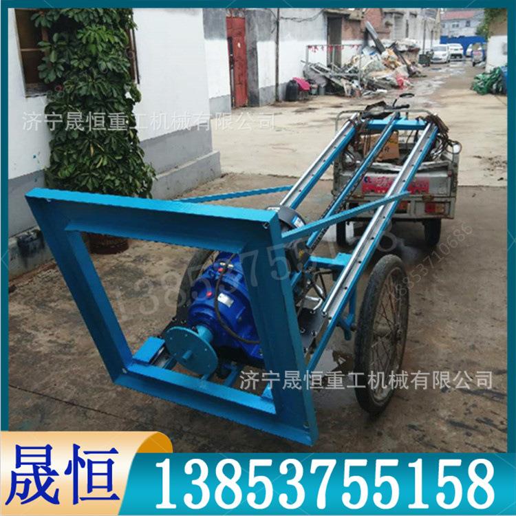 小型螺旋地桩 地基光伏打桩机电动钻孔机 移动手推架子电动打桩机
