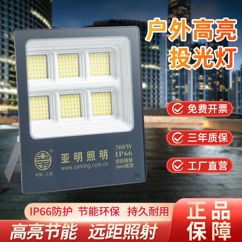 工厂直营上海亚明LED投光灯IP66户外防水铁艺广告牌庭院灯泛光灯
