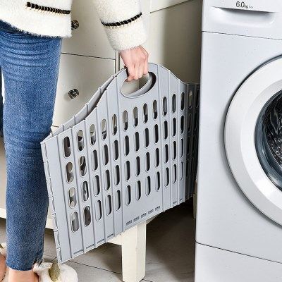 折叠脏衣篮子塑料手提壁挂式浴室脏衣篓日式加厚衣物收纳篮脏衣筐,收纳整理,脏衣篮,淘宝优惠券,粉丝福利购,淘宝优惠卷