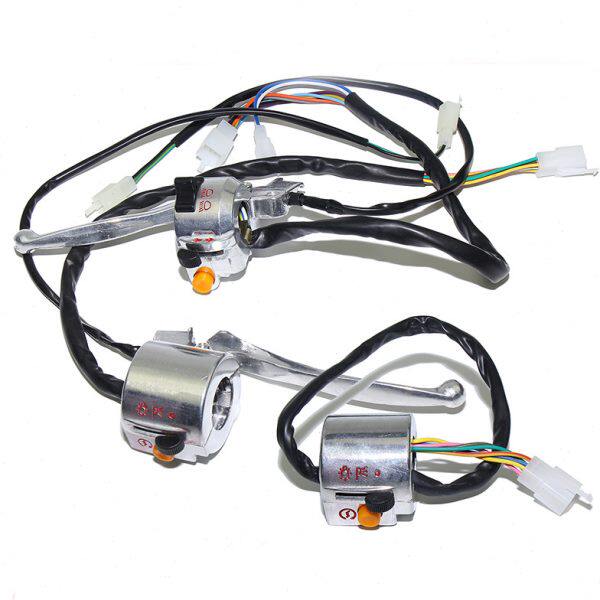 电摩小龟王一代二代电动车喇叭开关大灯开关刹车把座铝合金开关