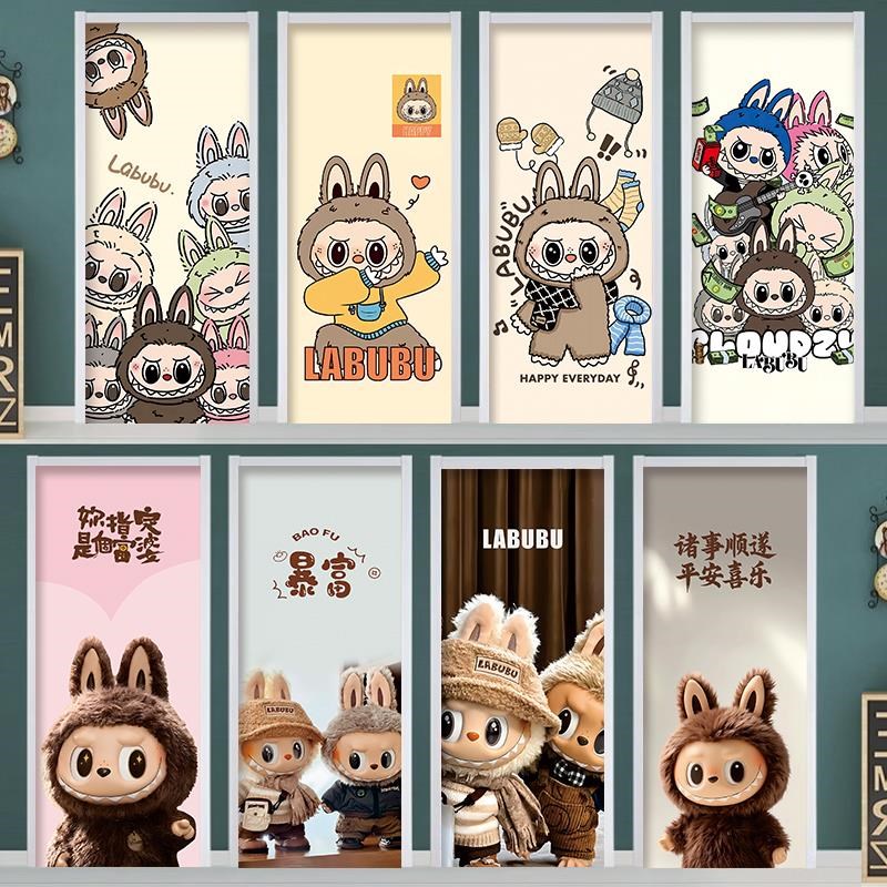 房门贴纸入户电梯门贴门口装饰A拉布布水井门木门自粘装饰翻新遮