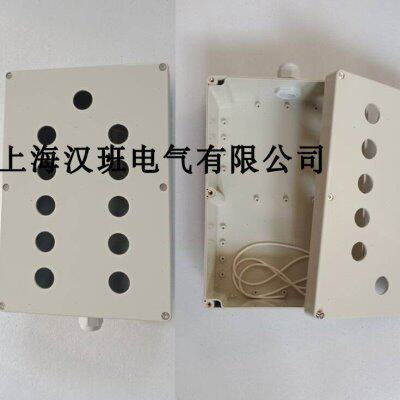 11孔塑料按钮开关盒外壳 按钮开关控制盒 可定制按钮盒 双排22mm