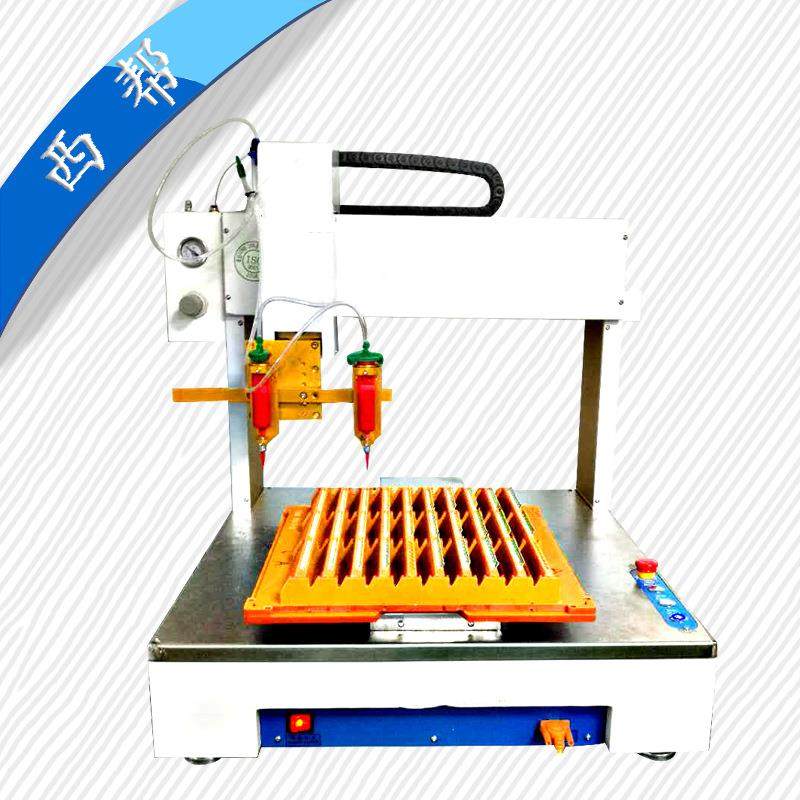 UV胶双针筒可微调桌面式三轴平台全自动点胶机滴胶涂胶涂油机,五金/工具,电动打胶机,淘宝优惠券,粉丝福利购,淘宝优惠卷