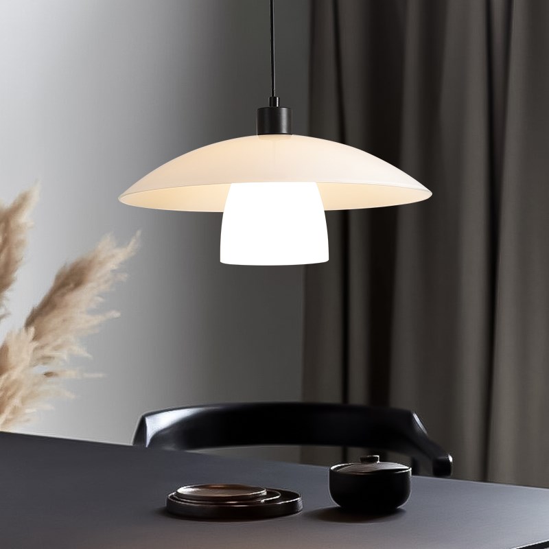 饭厅吊灯极简创意个性侘寂风民宿咖啡厅吧台O酒吧餐桌饭厅小吊灯