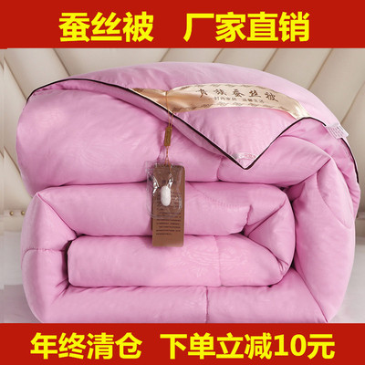 蚕丝被100%桑蚕丝冬被全棉空调被夏凉I被春秋被加厚被芯礼品被子