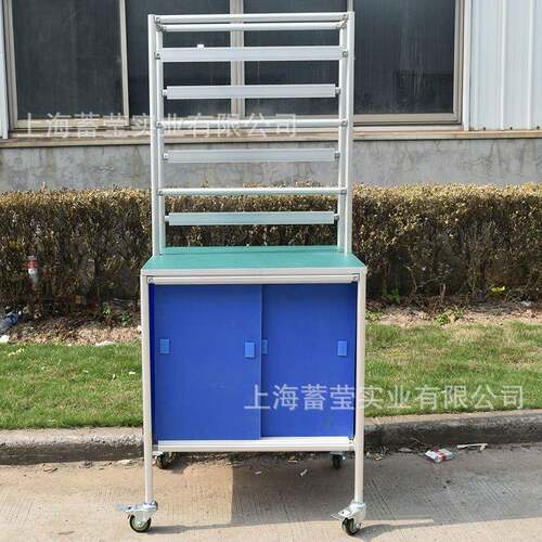 第三代铝合金精益管线棒防静电台面卡槽可推拉中空板工作台