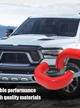 红色 兼容于2019-2024 汽车拖车挂钩RAM 1500前拖车挂钩盖