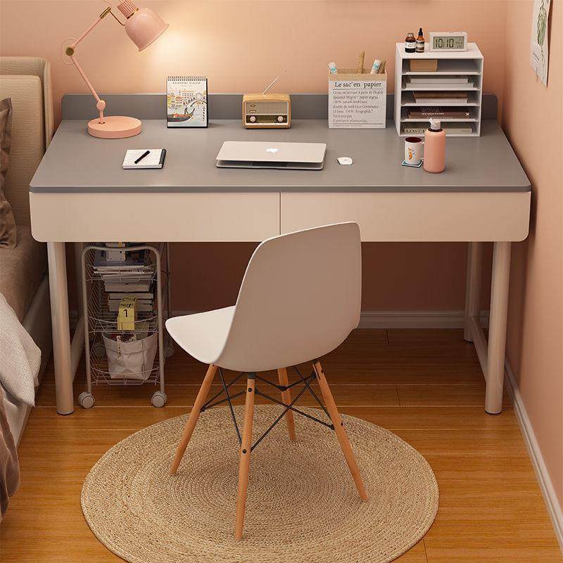 电脑桌台式家用书桌学生写字桌简易出租屋仿实木桌子卧室办公桌子